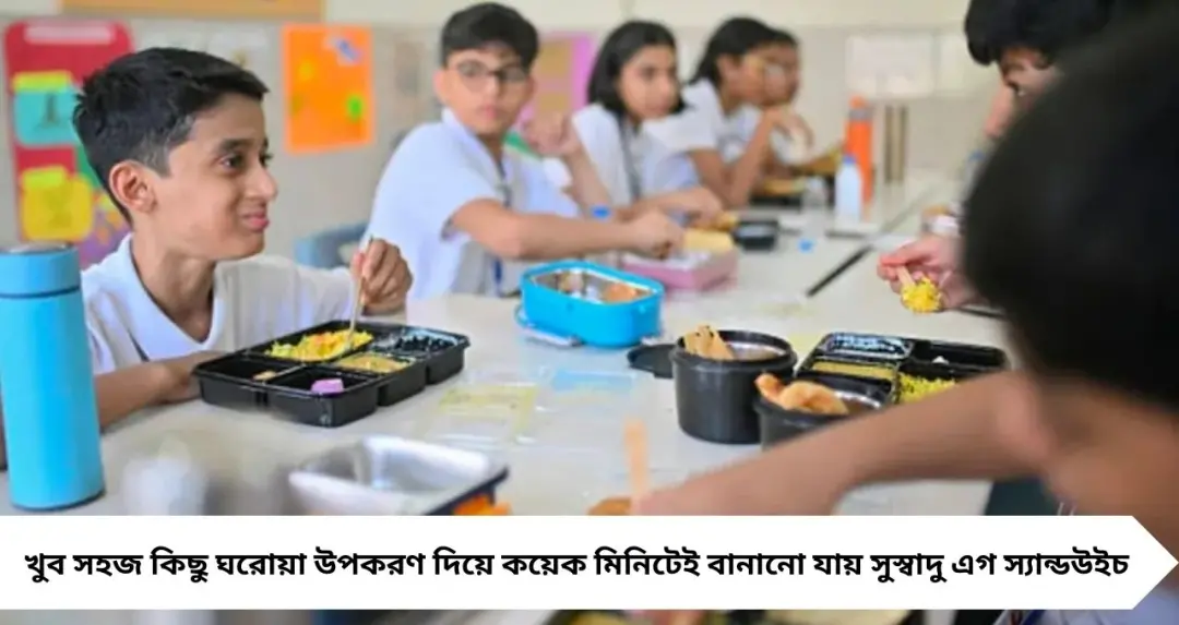 স্কুল টিফিনে নতুন চমক! পাউরুটি-ডিমে চটজলদি ‘এগ স্যান্ডউইচ’, নিমেষে খালি হবে টিফিন বক্স

