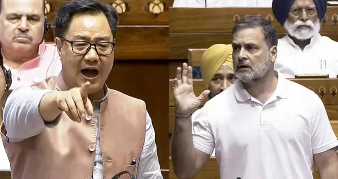 কিরেন রিজিজুর রাহুল গান্ধীর সংসদীয় আচরণ ও পোশাক নিয়ে মন্তব্য