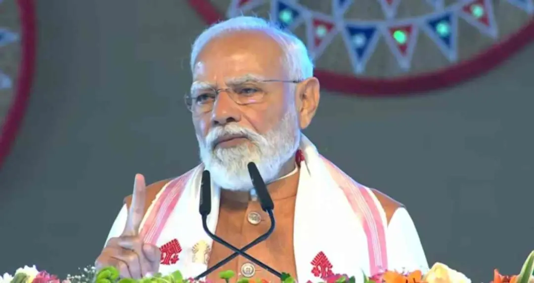অসমের বরপেটায় নির্বাচনী সভায় কংগ্রেসের সমালোচনায় প্রধানমন্ত্রী মোদি, উন্নত অসম গঠনের ভিত্তি শক্তিশালী করার আহ্বান