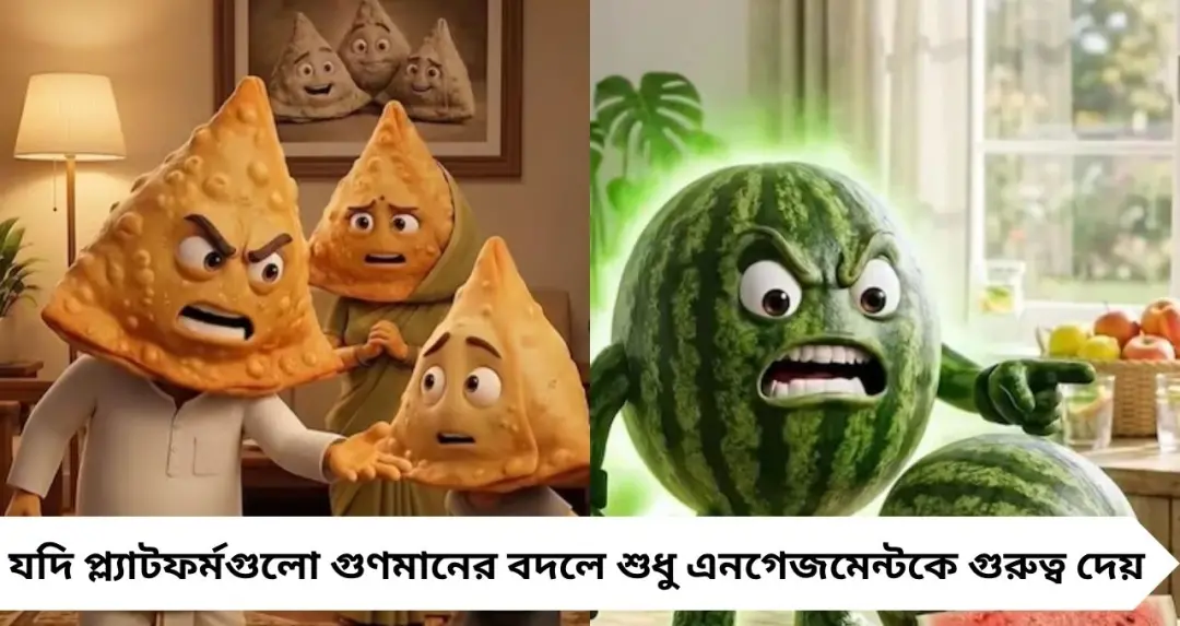 AI Slop: কাঁদতে থাকা সিঙাড়া থেকে আজব ভিডিও—কেন থামছে না স্ক্রল? অ্যালগরিদম আর মস্তিষ্কের খেলায় বন্দি দর্শক