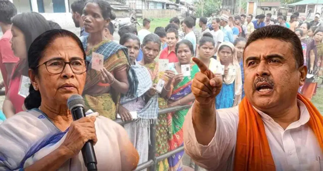 પશ્ચિમ બંગાળ વિધાનસભા ચૂંટણી 2026ના બીજા તબક્કામાં 142 બેઠકો માટે મતદાન