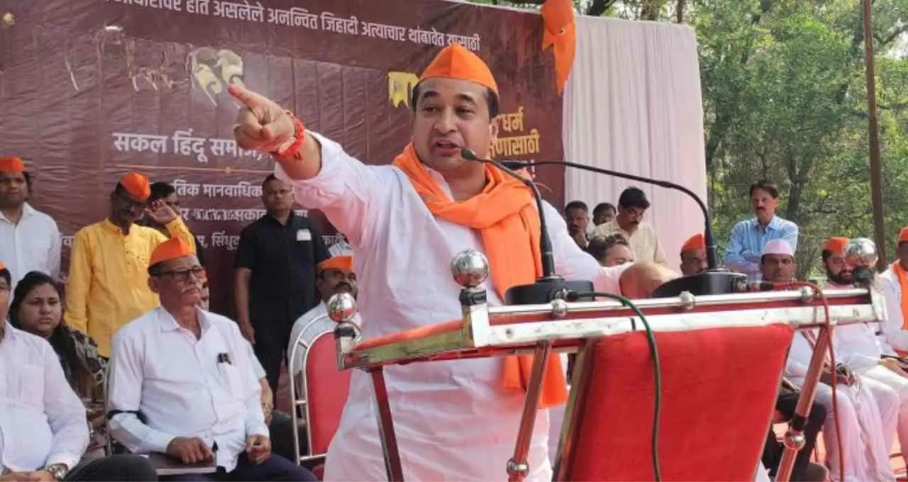 नितेश राणे का विवादित बयान: 'मैं किसी गोल टोपी और दाढ़ी वालों की वजह से विधायक नहीं बना'