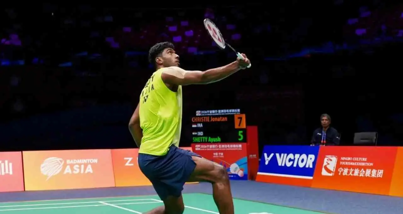 बैडमिंटन एशिया चैंपियनशिप 2026: आयुष शेट्टी ने विश्व नंबर-1 को हराकर रचा इतिहास, भारत के लिए सुनिश्चित किया रजत पदक