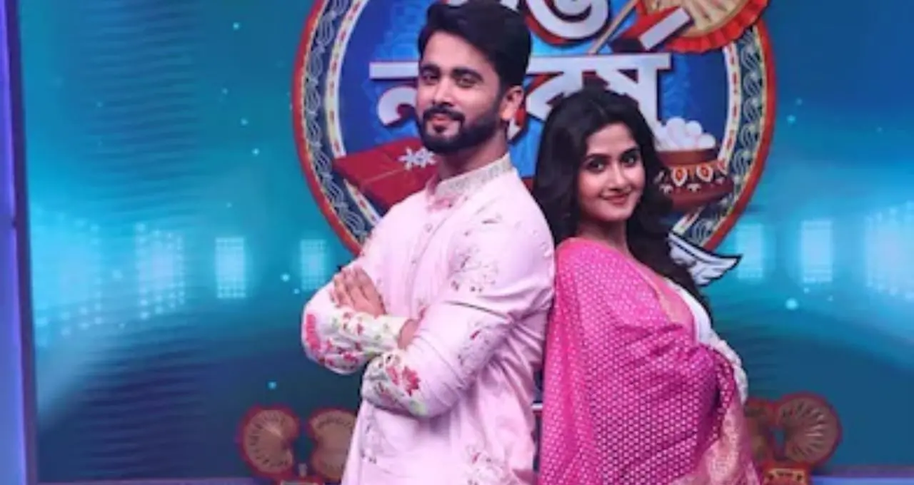 তারকাখচিত পয়লা বৈশাখ! ‘লাখ টাকার লক্ষ্মী লাভ’-এর সেটে একঝাঁক টেলি তারকার ধুমধাম শ্যুটিং
