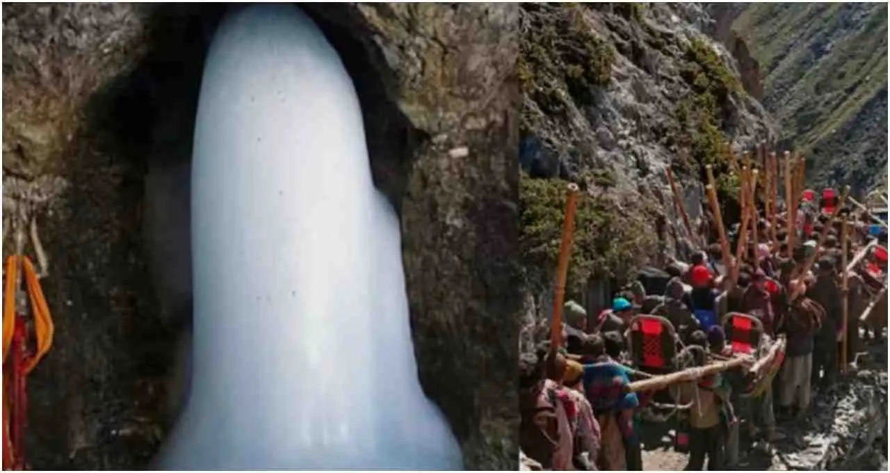अमरनाथ यात्रा शुरू होने से पहले बाबा बर्फानी के दर्शन, सामने आई तस्वीर