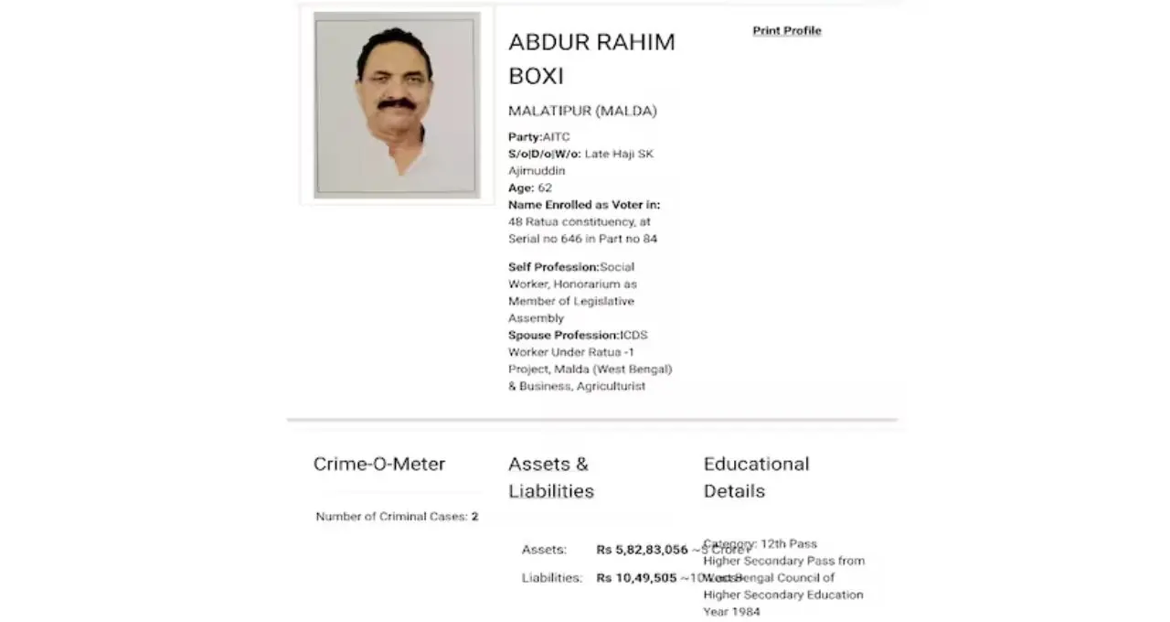 মালতিপুরে চর্চার কেন্দ্রবিন্দু Abdur Rahim Boxi, পাঁচ বছরে সম্পত্তি বেড়েছে দেড় কোটিরও বেশি!