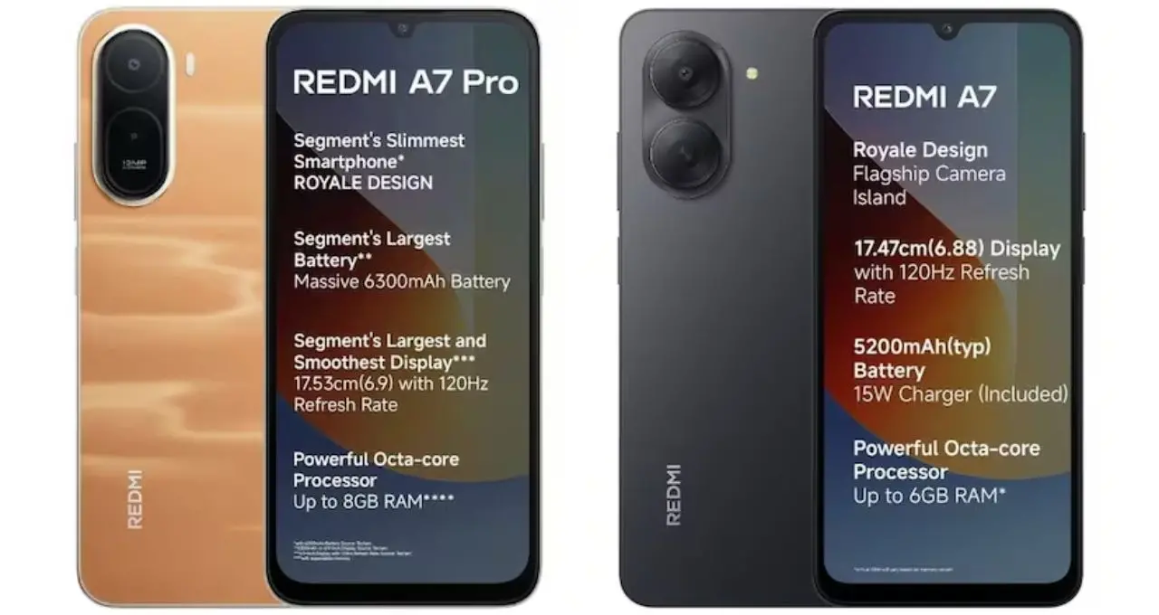কম বাজেটে 5G স্মার্টফোন! Redmi A7 ও A7 Pro লঞ্চ, বড় ব্যাটারি ও 120Hz ডিসপ্লে—প্রথম সেল কবে?
