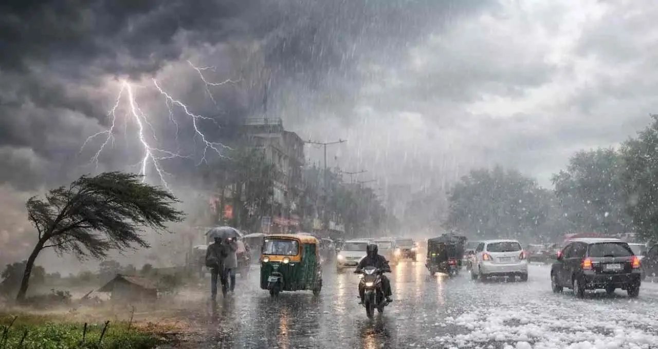Weather Update: 13 राज्यों में आंधी-बारिश का अलर्ट, 70 किमी/घंटा तक चलेंगी तेज हवाएं 