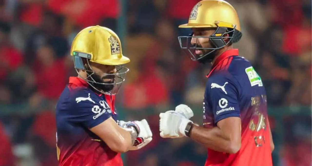 Royal Challengers Bengaluru beat Gujarat Titans by five wickets after chasing 206 at M Chinnaswamy Stadium