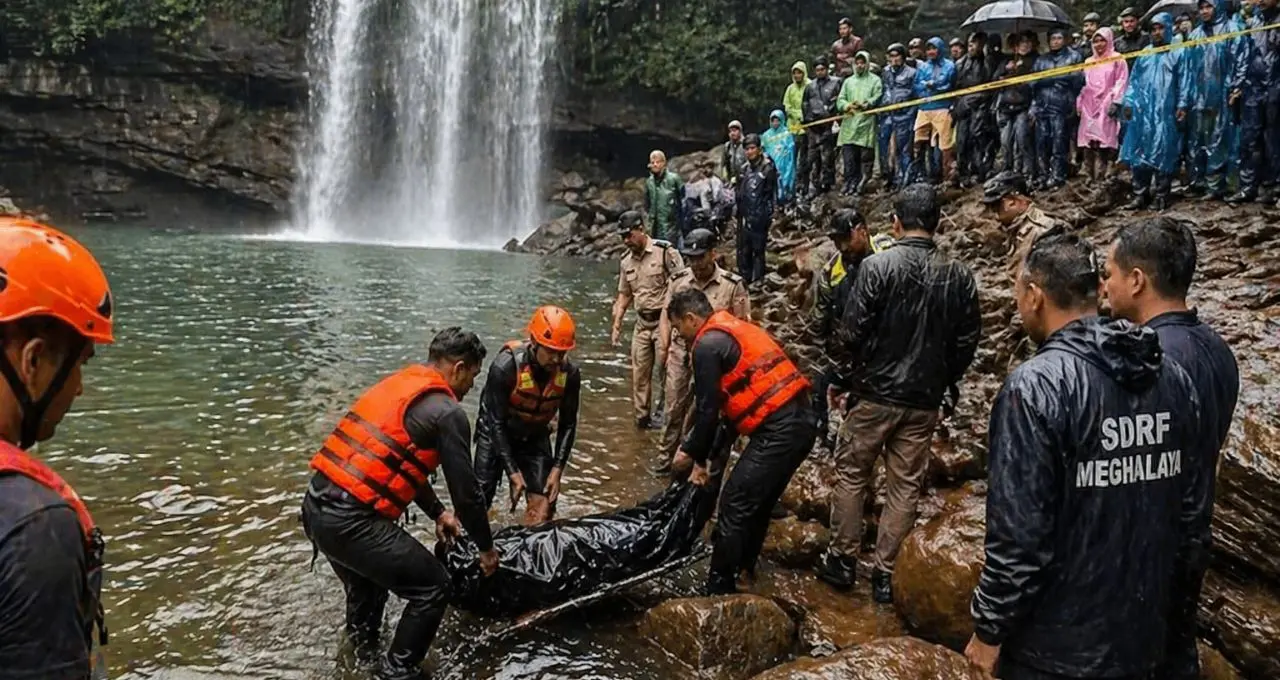 मेघालय के वेई सावदोंग झरने में गिरी किशोरी का शव बरामद, फोटो खींचते समय हुआ हादसा