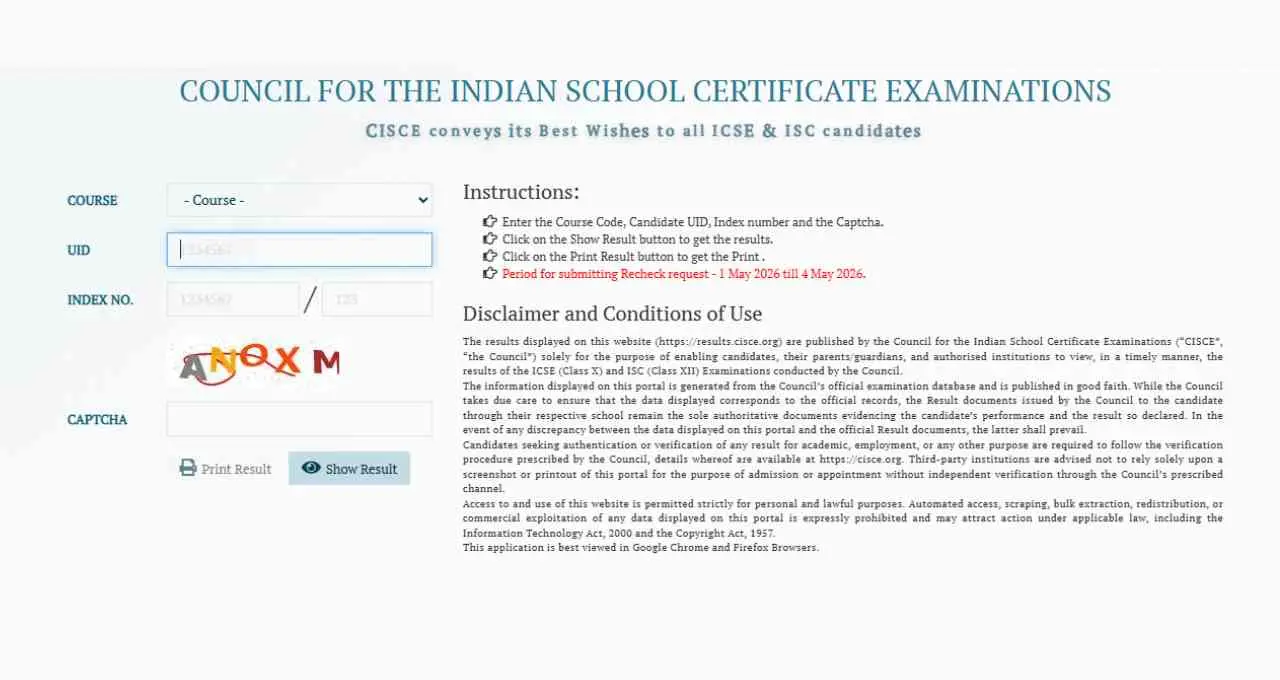 CISCE Result 2026 जारी, ICSE-ISC में 99% से ज्यादा छात्र पास