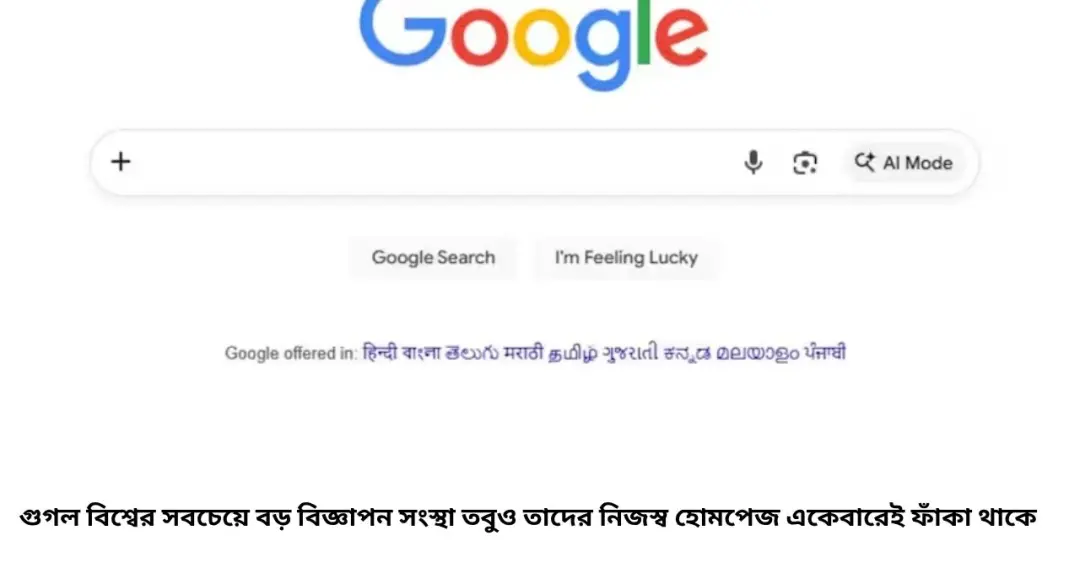 Google Homepage Blank Reason: ফাঁকা গুগল হোমপেজের পিছনে হাজার কোটি টাকার কৌশল! কেন বিজ্ঞাপন দেখায় না Google?
