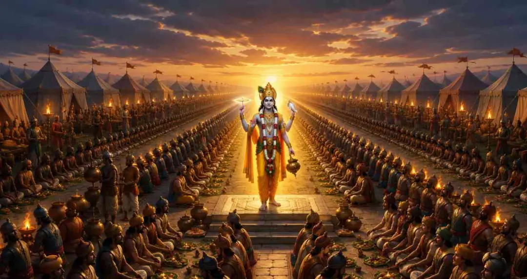 महाभारत युद्ध में लाखों योद्धाओं के भोजन का हिसाब कैसे रखते थे श्रीकृष्ण?