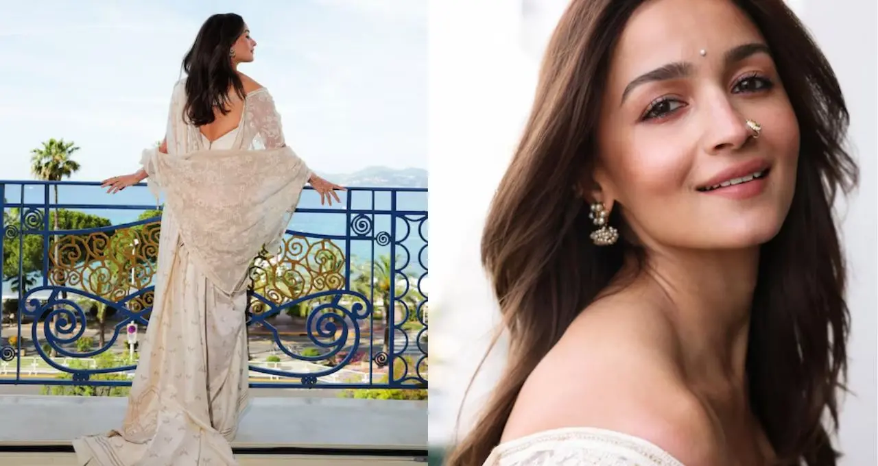 Alia Bhatt at Cannes 2026: টিপ-নাকছাবিতে দেশি কন্যা আলিয়া! কান-এর মঞ্চে শাড়ির জাদুতে মুগ্ধ বিশ্ব
