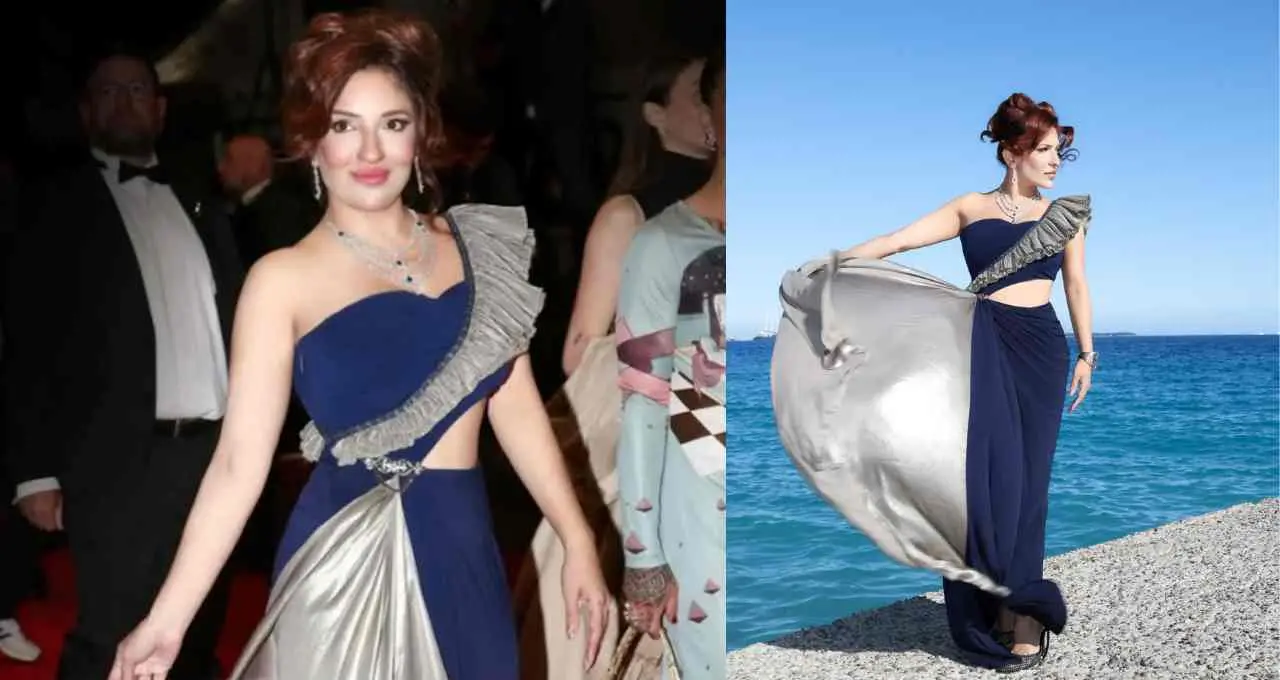 Cannes 2026 में मीत कौर का ग्लैमरस अंदाज, ब्लू और सिल्वर गाउन में दिखीं बेहद खूबसूरत
