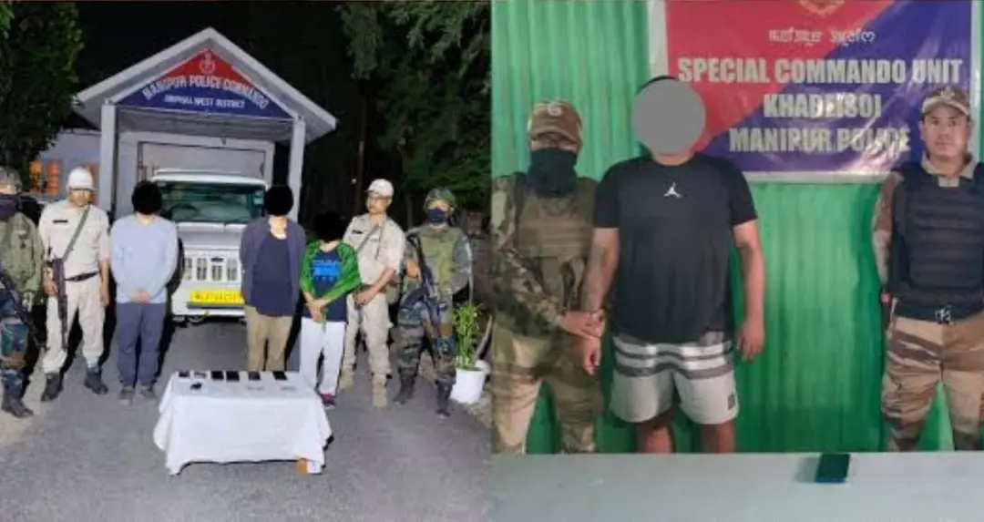 मणिपूरमध्ये पोलिस, NIA आणि CRPF च्या संयुक्त मोहिमेत 10 जणांना अटक