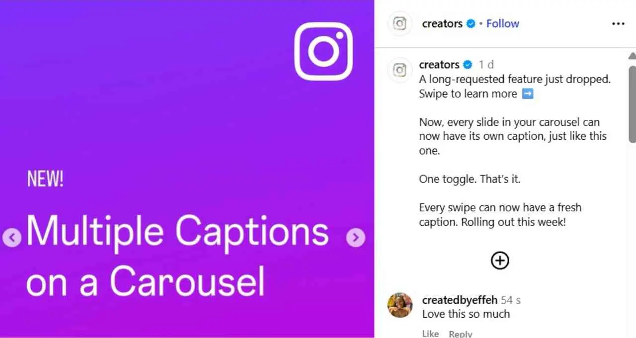 Instagram New Feature: अब Carousel Post की हर स्लाइड पर जोड़ सकेंगे अलग-अलग Caption, भारत में शुरू हुआ रोलआउट