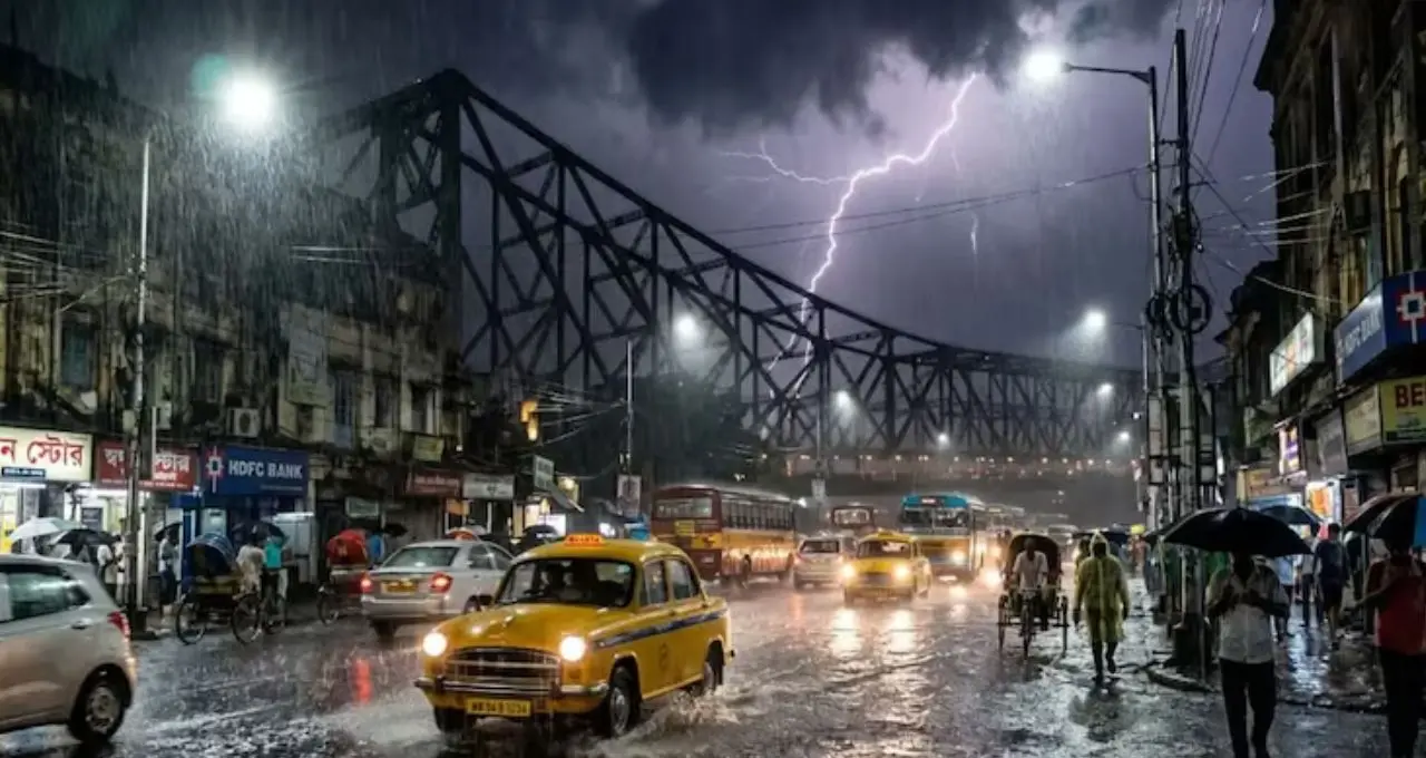  কলকাতা-সহ দক্ষিণবঙ্গে ঝড়-বৃষ্টির কমলা সতর্কতা, ৫০ কিমি বেগে দমকা হাওয়ার আশঙ্কা, সপ্তাহজুড়ে দুর্যোগের পূর্বাভাস