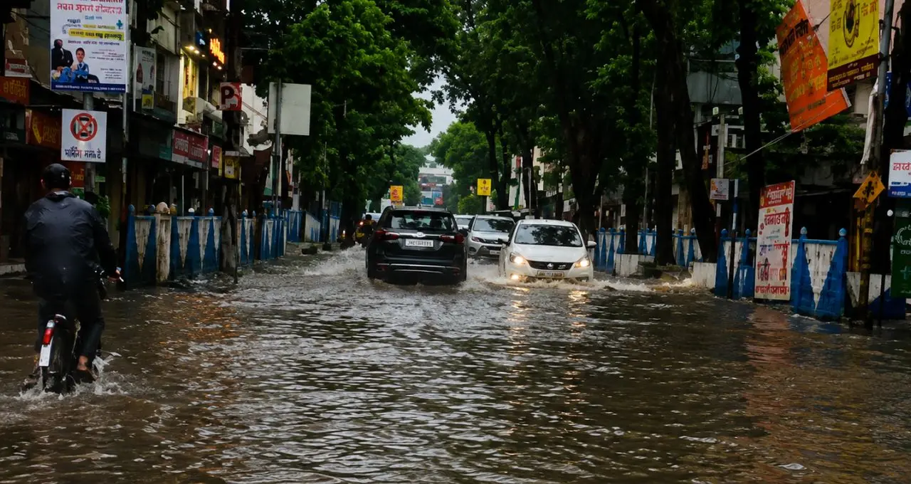 जयपुर और कोलकाता में भारी बारिश से जनजीवन अस्त-व्यस्त, सड़कों पर जलभराव और अस्पतालों तक पानी