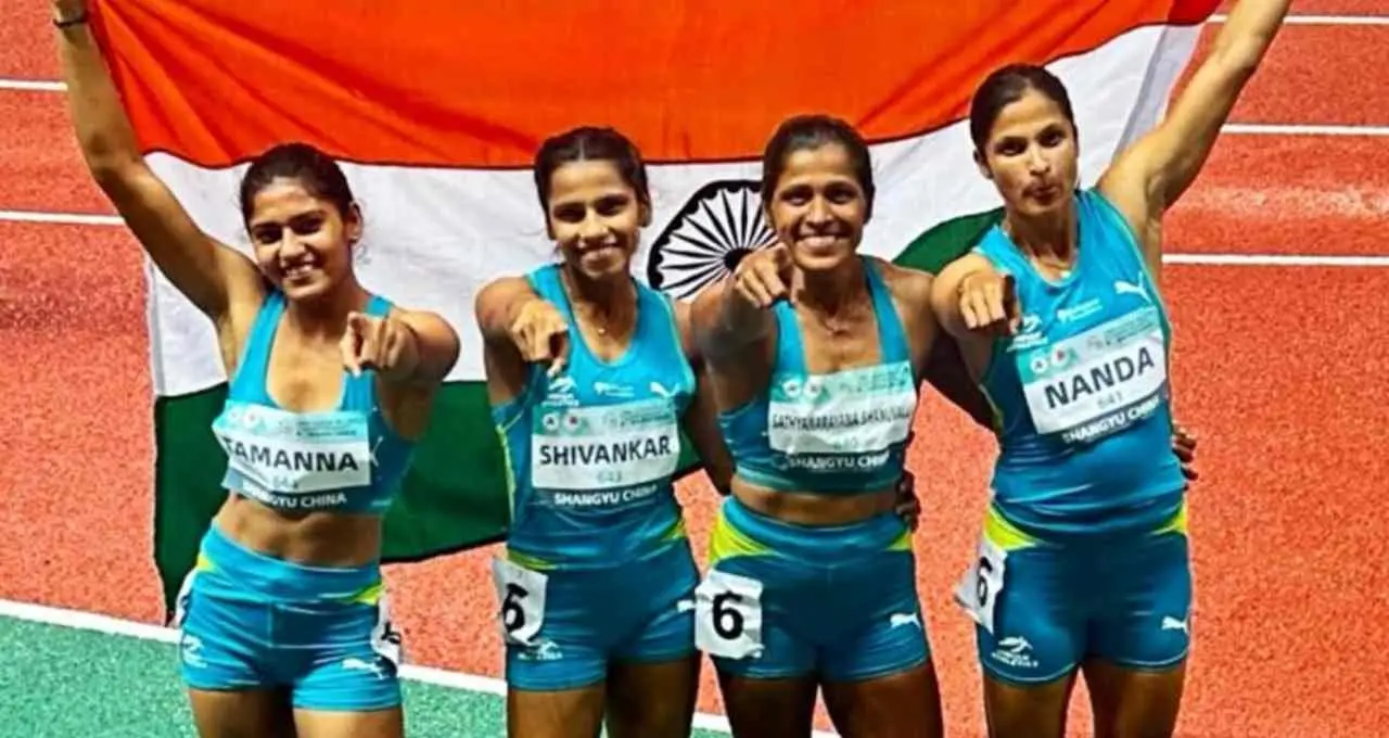 Asian Relay Championships 2026: भारतीय महिला 4x100 मीटर रिले टीम ने जीता गोल्ड, चीन को हराकर रचा इतिहास