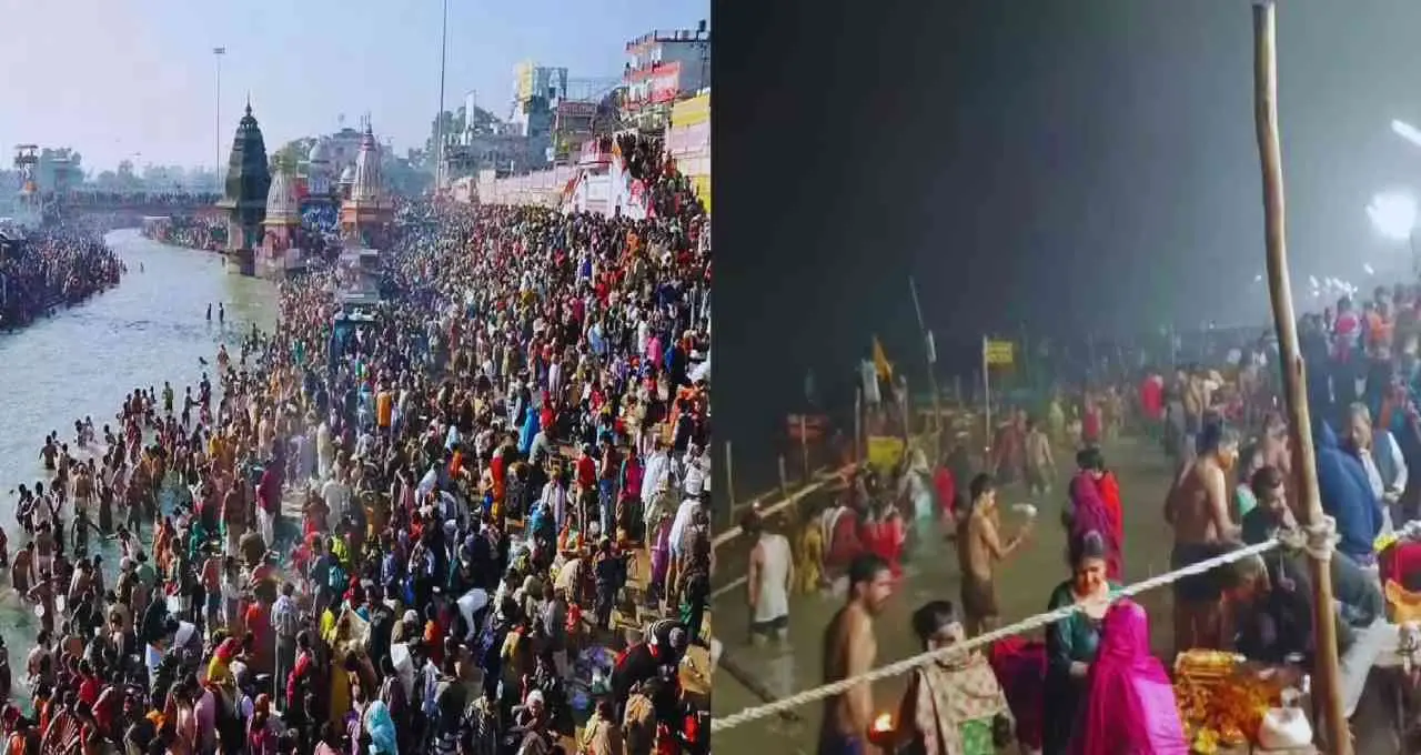 ज्येष्ठ पौर्णिमेनिमित्त गढमुक्तेश्वर आणि ब्रजघाट येथील गंगा घाटांवर भाविकांची गर्दी, सुरक्षा व्यवस्था कडक, महामार्गावरील वाहतुकीवर परिणाम