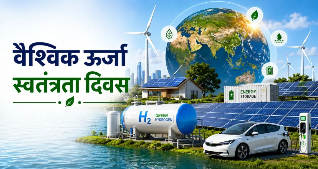 जागतिक ऊर्जा स्वातंत्र्य दिन: स्वच्छ ऊर्जा आणि आत्मनिर्भर ऊर्जा व्यवस्थेला चालना देण्याचा संदेश