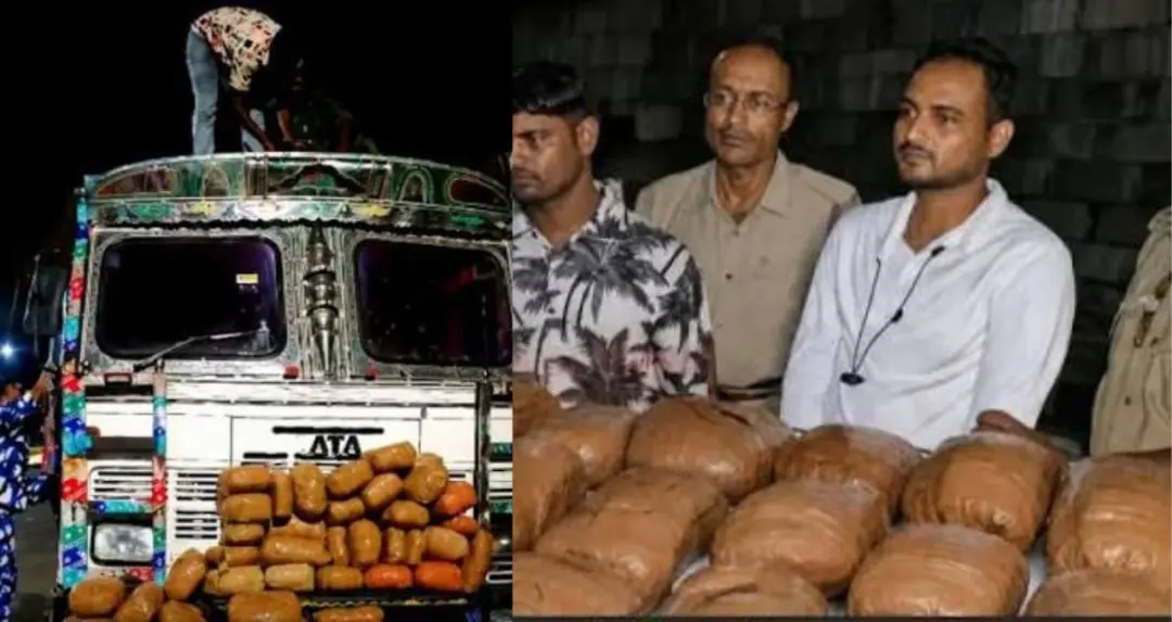 कोलकाता STF की बड़ी कार्रवाई, NH-18 पर गांजे से भरा ट्रक पकड़ा, सात संदिग्ध हिरासत में