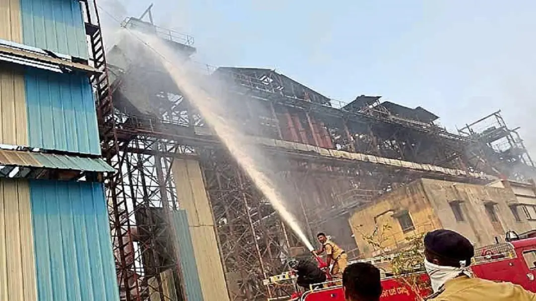 भागलपुर के कहलगांव NTPC के बॉयलर में लगी आग: 30 मिनट में पाया गया काबू, तेल रिसाव को बताया जा रहा कारण