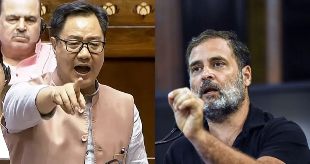 Anti Paper Leak Bill: किरेन रिजिजू का राहुल गांधी पर हमला, बोले- ‘आपत्तिजनक भाषा से बचें’