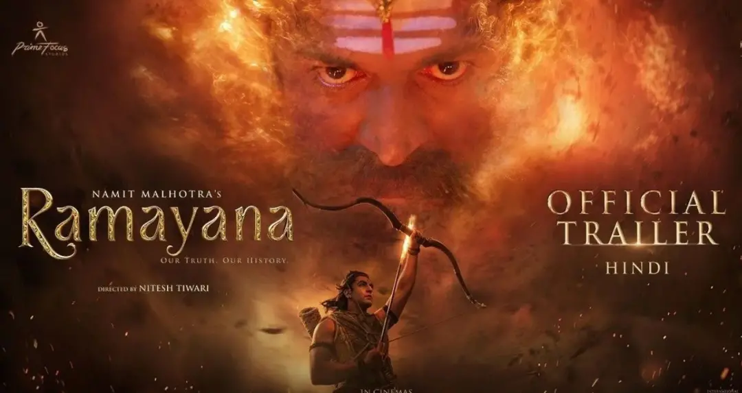 ‘ರಾಮಾಯಣ: ಭಾಗ 1’ ಟ್ರೇಲರ್ ಬಿಡುಗಡೆ; ರಣಬೀರ್ ಕಪೂರ್, ಯಶ್ ಮತ್ತು ಸಾಯಿ ಪಲ್ಲವಿ ಪಾತ್ರಗಳ ಮೊದಲ ವಿವರವಾದ ನೋಟ