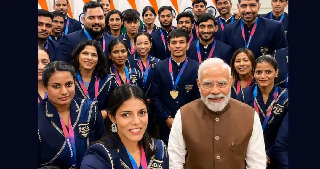 प्रधानमन्त्री मोदीले कमनवेल्थ गेम्स २०२६ का पदक विजेता खेलाडीहरूसँग भेट गरे