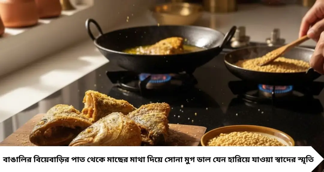Biyebarir Machher Matha Diye Moong Dal: বিয়েবাড়ির সেই স্বাদ এবার বাড়ির রান্নাঘরেই! মাছের মাথা দিয়ে মুগ ডালে এই টোটকাতেই আসবে ঘন স্বাদ
