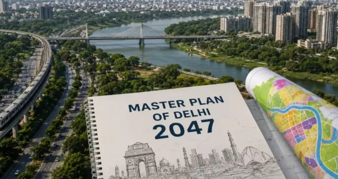 दिल्ली मास्टर प्लान 2047 सादर; 40 लाख फ्लॅट, 695 किमी मेट्रो आणि 6 नवीन RRTS कॉरिडॉरची योजना