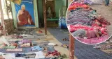 म्यानमारमध्ये बौद्ध मठावर हवाई हल्ला 14 जणांचा मृत्यू सुमारे 20 जखमी