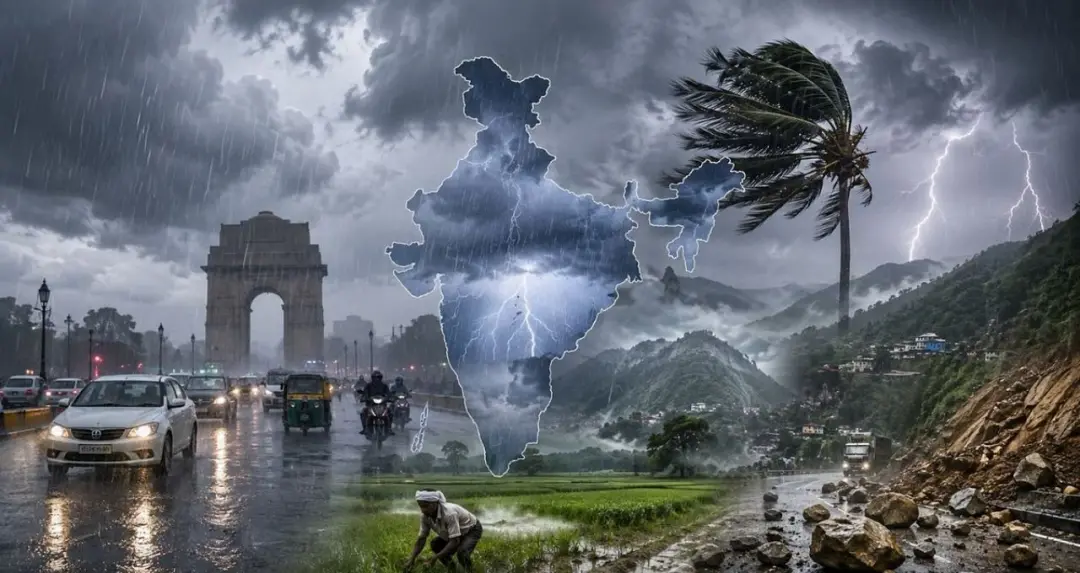 1 सितंबर को 20 राज्यों में बारिश और आंधी का अलर्ट दिल्ली यूपी बिहार समेत कई राज्यों में भारी बारिश की संभावना