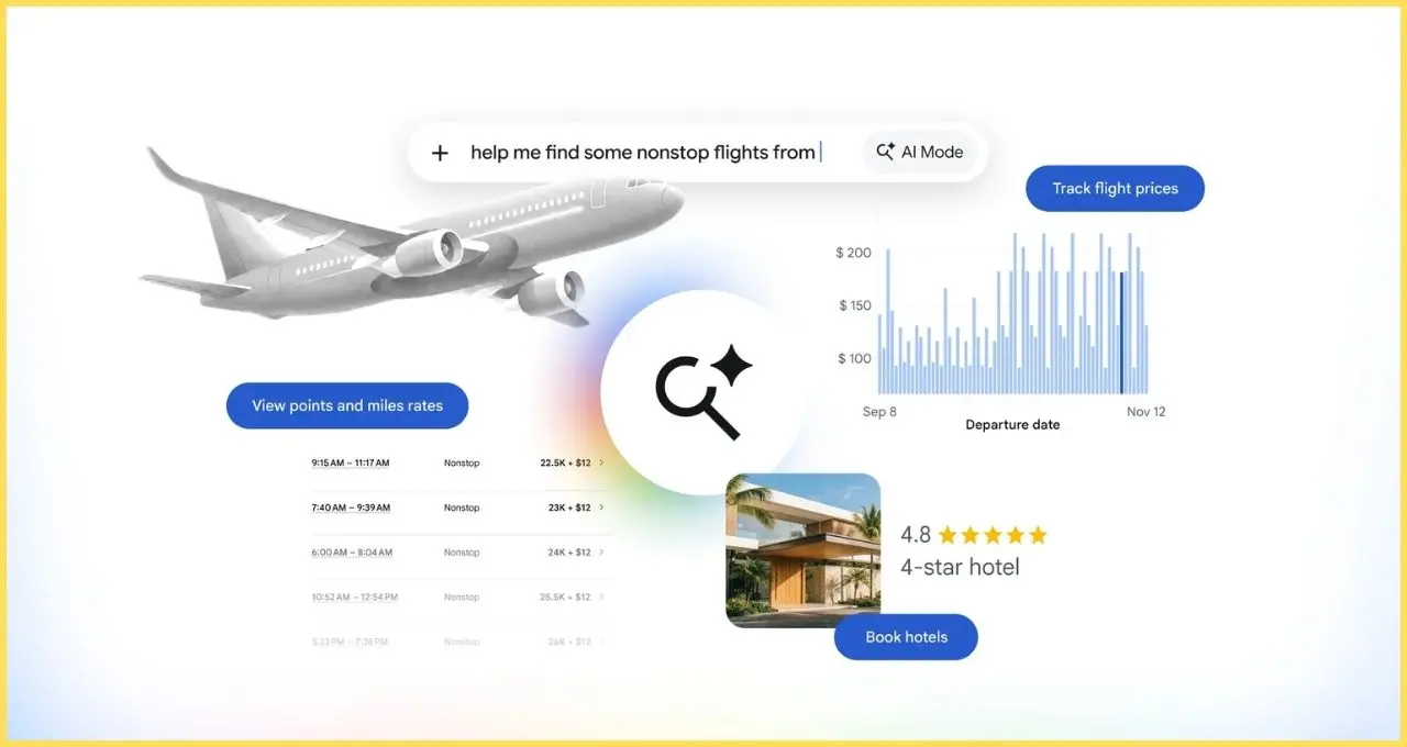 Google AI Mode Travel Features: अब ट्रिप प्लानिंग होगी आसान, Search में फ्लाइट ट्रैकिंग से लेकर होटल बुकिंग तक की सुविधा