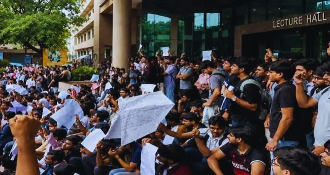 IIT Delhi में छात्रों का प्रदर्शन जारी, निदेशक ने 2-3 हफ्ते में नया Mental Health Support System लाने की बात कही