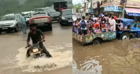 राजस्थान में फिर सक्रिय हुआ मानसून, जयपुर में रातभर बारिश; अजमेर में स्कूल की दी…