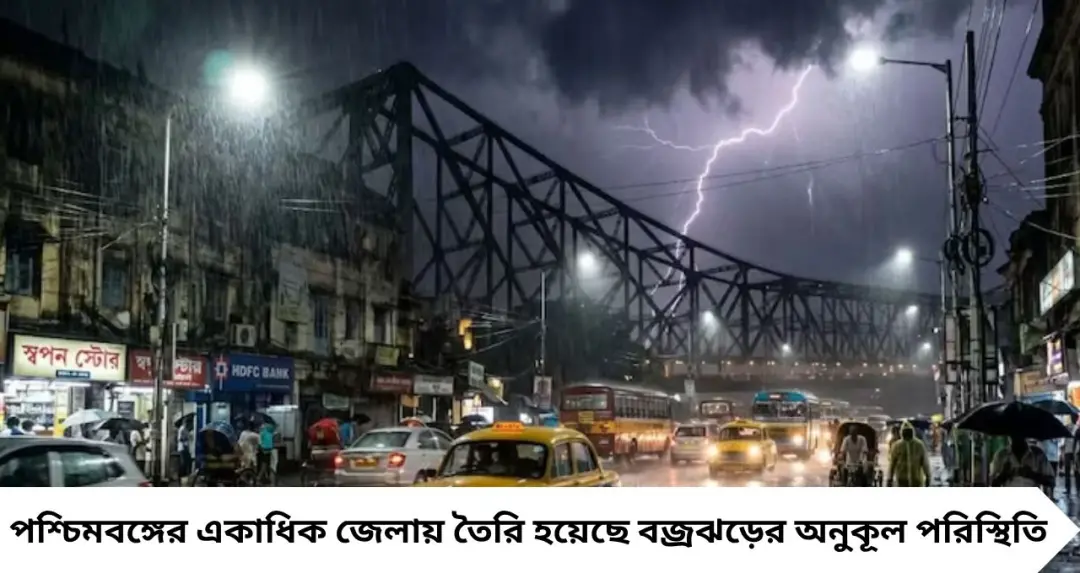 IMD Thunderstorm Alert: কালো মেঘে ঢাকল আকাশ! ৪০ কিমি বেগে ঝোড়ো হাওয়া, বজ্রবিদ্যুৎসহ বৃষ্টির দাপট কোন কোন জেলায়?
