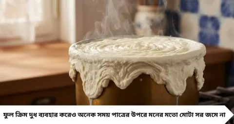 Moti Malaiwali Milk: দুধের উপর পুরু সর চান? ফুটিয়ে এই কায়দায় ঠান্ডা করুন, জমবে ঘন মালাই
