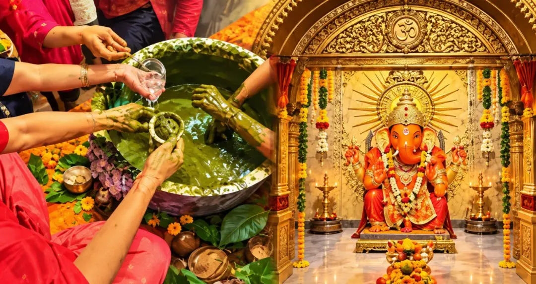 लखनऊ के गणेश मंदिर में मेहंदी से जीवनसाथी मिलने की मान्यता, गणेश चतुर्थी पर उमड़ती है भक्तों की भीड़