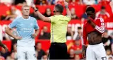 Manchester Derby: हालैंड के गोल पर विवाद, फोडेन के रेड कार्ड पर भी उठे सवाल