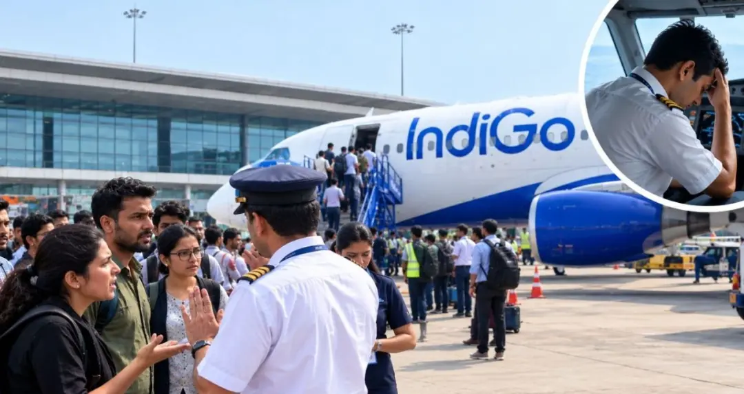 वाराणसी एयरपोर्ट पर कान में दर्द के चलते Indigo पायलट ने उड़ान से किया इनकार, 178 यात्रियों ने किया हंगामा