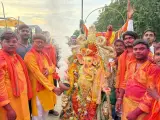 सुल्तानपुर में गणेशोत्सव के सातवें दिन भी रही रौनक कई जगह प्रतिमाओं को दी विदाई; डीजे का चक्का टूटा