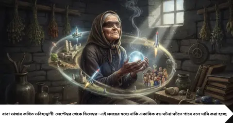 Baba Vanga 2026 Prediction: পুজোর আগে নাকি পরে বদলে যাবে পরিস্থিতি? বাবা ভাঙ্গার ২০২৬-এর ভবিষ্যদ্বাণী নিয়ে তুঙ্গে চর্চা
