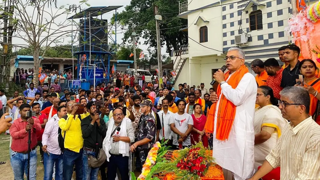 ममता बनर्जी पर दिलीप घोष का तीखा हमला, बोले- ‘खेला होबे’ का नारा देने वालों के साथ ही हो गया खेला