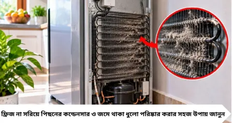 Fridge Back Cleaning Tips: ফ্রিজের পিছনে জমেছে পুরু ধুলোর আস্তরণ? না সরিয়েই পরিষ্কার করুন এই ৪ সহজ উপায়ে
