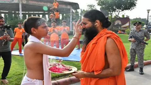 Pushkar Singh Dhami Inaugurates Patanjali Ayurveda Gurukul in Haridwar
