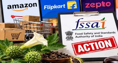 Amazon, Zepto समेत 5 बड़े ई-कॉमर्स प्लेटफॉर्म पर FSSAI की कार्रवाई, जानिए पूरा मामला