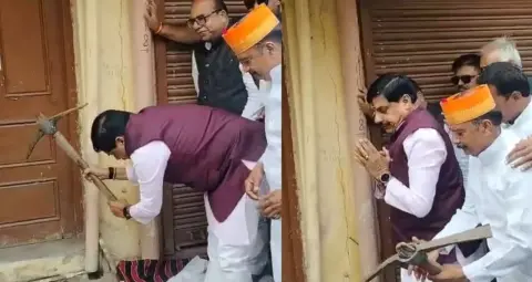 उज्जैन में सड़क चौड़ीकरण की जद में CM मोहन यादव का पैतृक घर, खुद चलाया फावड़ा
